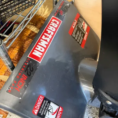 Sale Photo Thumbnail #74: Craftsman 5.5 HP 22-inch clearing path electric start snowblower, showing minor surface scuffs.