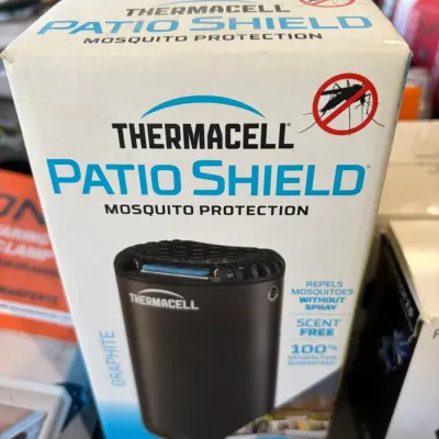 Sale Photo Thumbnail #7: Thermacell Patio Shield mosquito protection unit in graphite, new in original box.