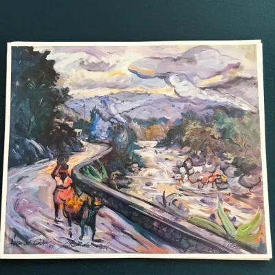 Sale Photo Thumbnail #3: Alexander Cooper signed limited edition art print, numbered 97/250 and dated 1997, "Trinityville".