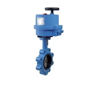 Sale Photo Thumbnail #53: Blue motorized electric butterfly valve actuator in clean, unused condition.