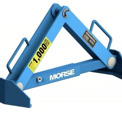 Sale Photo Thumbnail #45: Blue Morse heavy-duty drum lifter featuring a 1,000 lbs maximum load capacity and sturdy steel construction.