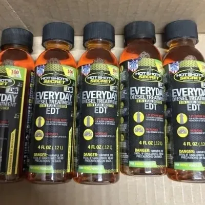 Sale Photo Thumbnail #15: Five bottles of Hot Shot's Secret Everyday Diesel Treatment EDT 6-in-1 fuel booster, 4 fl oz each.