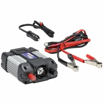 Sale Photo Thumbnail #33: Westward 400-watt power inverter set including battery clamps and a 12V DC car adapter cable.