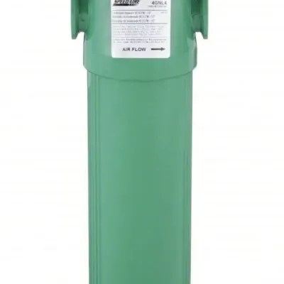 Sale Photo Thumbnail #86: Speedaire green industrial condensate separator, model 4GNL4, designed for compressed air systems.
