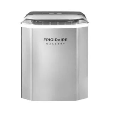 Sale Photo Thumbnail #117: Frigidaire Gallery countertop ice maker in stainless steel finish.