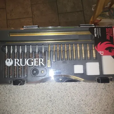 Sale Photo Thumbnail #103: Ruger rifle and handgun cleaning kit by Allen in a hard plastic case.