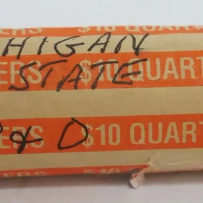 Sale Photo Thumbnail #108: 1108	10 DOLLARS STATE QUARTERS, MICHIGAN, P& D MINT																																																																																																																																																																																																												