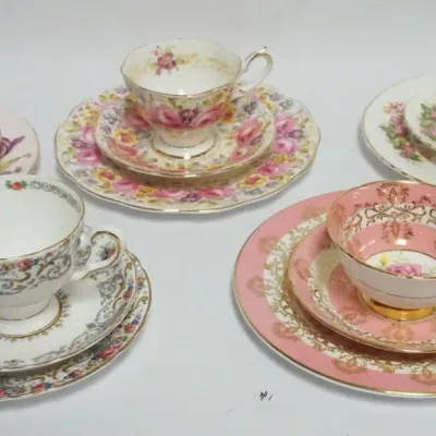 Sale Photo Thumbnail #28: 1028	GROUP OF ASSORTED CUPS, SAUCERS & UNDERPLATES INCLUDING ROYAL ALBERT																																																																																																																																																																																						