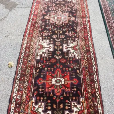 Sale Photo Thumbnail #179: 1178	WOOL WOVEN RUNNER, APPROXIMATELY 10 FT X 3 FT																																																																																																																																																																																																													
