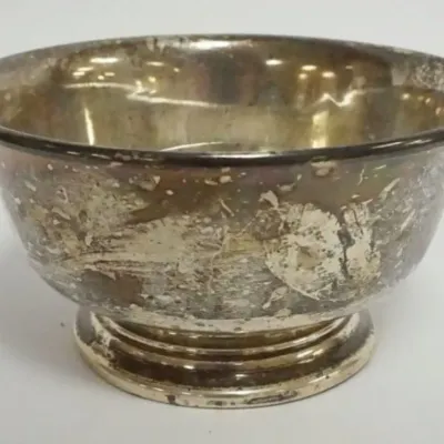 Sale Photo Thumbnail #10: 1010	REVERE SILVERSMITH STERLING BOWL, APPROXIMATELY 2 1/2 IN HIGH, 3.0 OZT																																																																																																																																																																																				