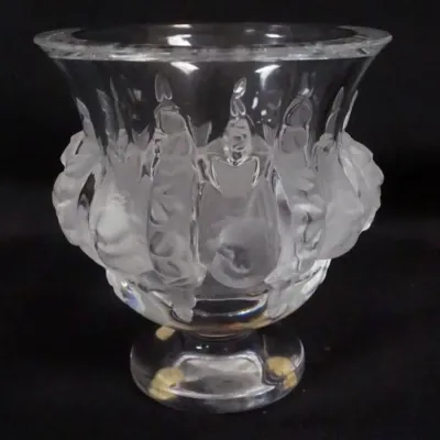 Sale Photo Thumbnail #22: 1022	LALIQUE FRANCE *DAMPIERRE* VASE, APPROXIMATELY 5 IN HIGH																																																																																																																																																																																																		