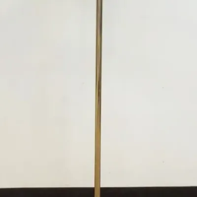 Sale Photo Thumbnail #216: 1215	MID CENTURY MODERN FLOOR LAMP W/SMOKED LUCITE CIRCULAR SHADE, APPROXIMATELY 17 IN X 55 IN HIGH																																																																																																																																																												