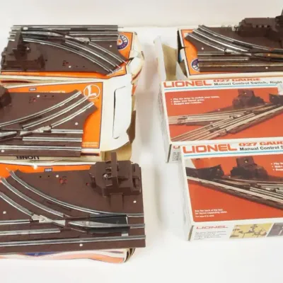 Sale Photo Thumbnail #162: 1162	LIONEL TRAINS O GAUGE 6 SWITCHES																																																																																																																																																																																																																										