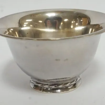 Sale Photo Thumbnail #14: 1014	STERLING SILVER BOWL, APPROXIMATELY 3 IN HIGH, 4.4 OZT																																																																																																																																																																																																				