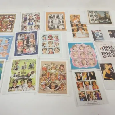 Sale Photo Thumbnail #120: 1120	LARGE GROUP OF PRINCESS DIANA STAMPS																																																																																																																																																																																																																						
