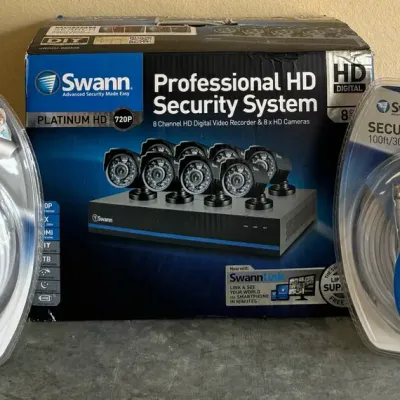 Pre-Owned Swann Platinum HD 8-Channel Security System (SWHDK880508) - 1TB DVR, 8 Cameras