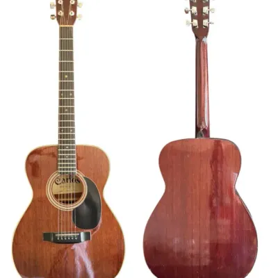 Vintage 1980s Carlos Model No. 209 Acoustic Guitar - Made in Korea - All-Mahogany