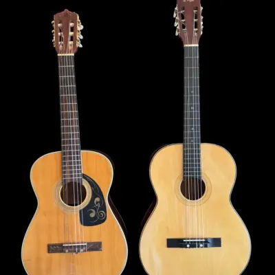 Vintage Classical Acoustic Guitars – 1970s Checkmate G135 & Stafford MIJ –Project Piece