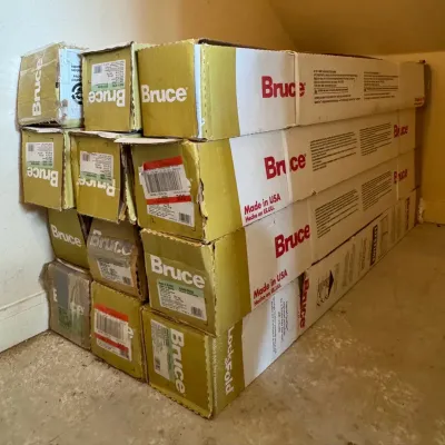 Luxury Bruce Walnut 5" Lock & Fold Engineered Hardwood Flooring – Approx. 275 Sq. Ft.