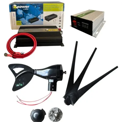 Off-Grid Power Bundle: Nature Power 400W Wind Turbine + Controller + Xantrex XPower 1000W Inverter