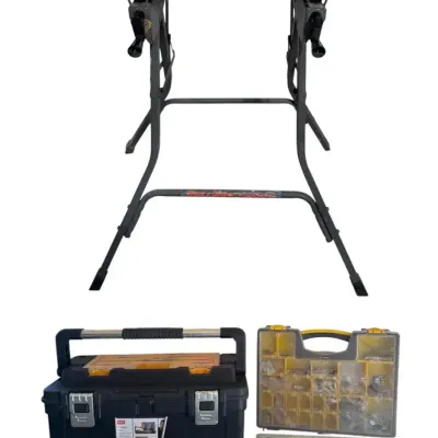 Honey-Do Tool Bundle – 22" Keter Utility Box, Hardware Organizers & 50+ Tools
​