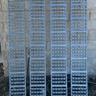 2 Pairs of Ironton Heavy-Duty Steel Loading Ramps – 1,000 lb Capacity Each (4 Ramps Total, Like-New)