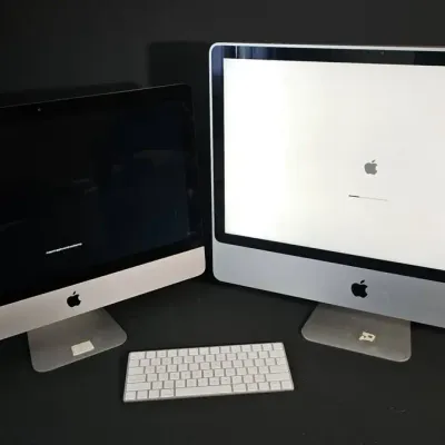 Bundle: Apple iMac 21.5" (A1418) & iMac 24" (A1225) - Both 1TB, Working + Apple Magic Keyboard