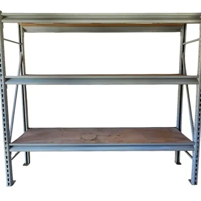 Heavy-Duty 3-Tier Industrial Bulk Storage Rack / Garage Shelving (76"W x 71"H)