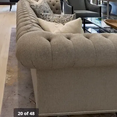 Sale Photo Thumbnail #4: Ethan Allen Mansfield sofa side