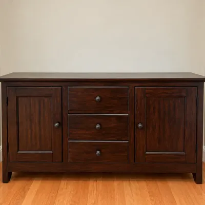 Sale Photo Thumbnail #21: Pottery Barn Benchwright Buffet rustic mahogany 