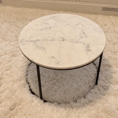 Sale Photo Thumbnail #27: Pottery Barn Delaney marble round coffee table
