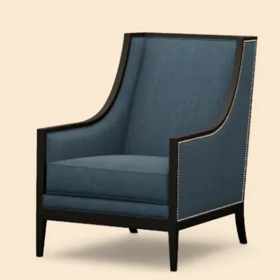 Sale Photo Thumbnail #9: Ethan Allen Cadet Blue Caden chair