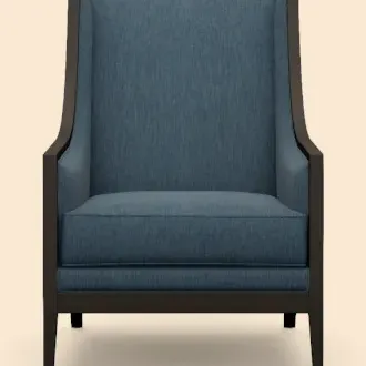 Sale Photo Thumbnail #7: Ethan Allen Cadet Blue Caden Chair

