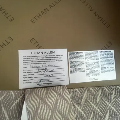 Sale Photo Thumbnail #15: Ethan Allen C
orinne chair tag