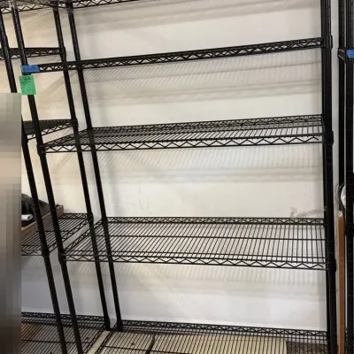Metal Storage Rack with 5 Shelves, Lot B, 48” x 18” x 75”
