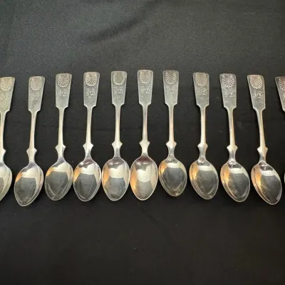 Silver 813H Teaspoons | Made In Finland | 100g Total Weight | Set Of 11
