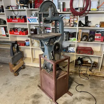 Vintage Walker-Turner Driver Line Band Saw | Industrial Woodworking Power Tool With Stand