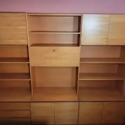 ISKÜ Kaluste Modular Wall Unit | Scandinavian Modern Wood Storage Cabinet & Bookshelf