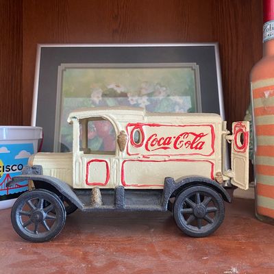 Sale Photo Thumbnail #177: Antique Cast Iron Coca Cola Deliver Truck