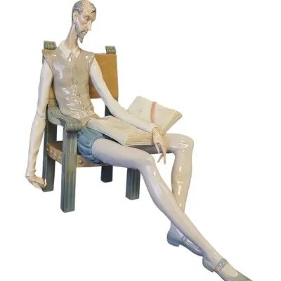 BU108 Lladro Glossy Porcelain Don Quixote Figurine