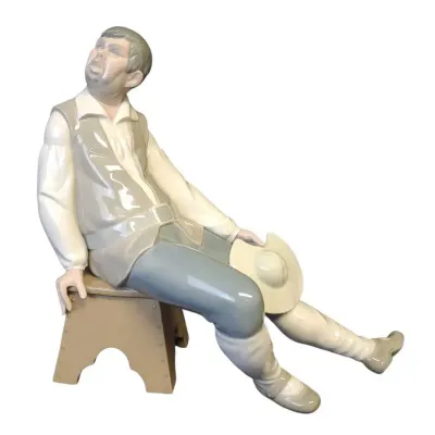 BU107 Lladro Sancho Panz Porcelain Figurine