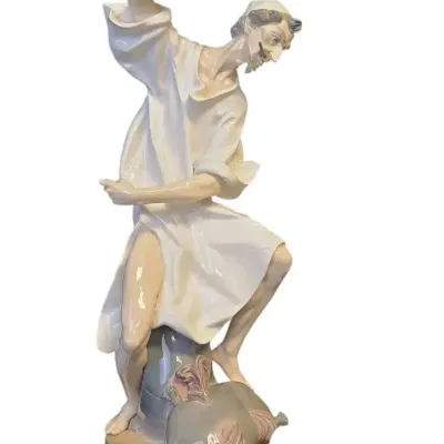 BU109 Lladro Wrath of Don Quixote Glossy Figurine