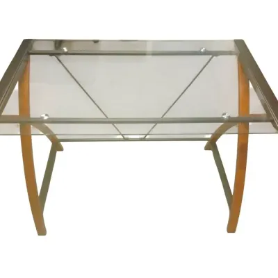 MI017  Glass Top Desk