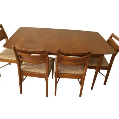 MI400 Mid-Century Modern Walnut Dining Room Table