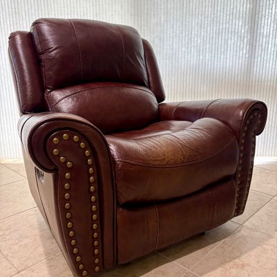 Well loved and super comfy recliner.