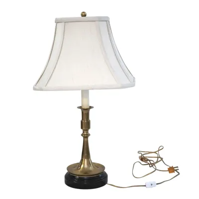 Sale Photo Thumbnail #64: VINTAGE QUALITY BRASS CANDLESTICK LAMP