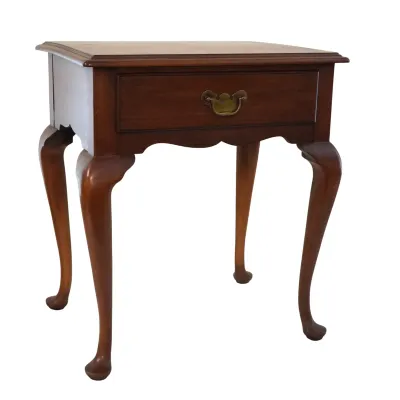 Sale Photo Thumbnail #98: HENKEL HARRIS SOLID BLACK CHERRY SIDE TABLE