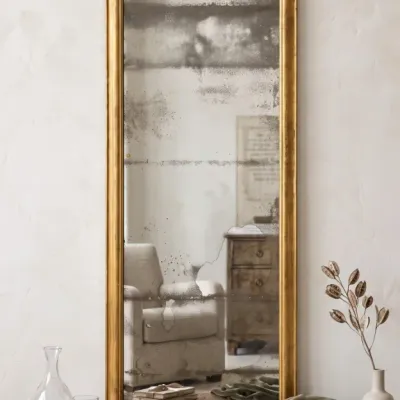 Sale Photo Thumbnail #196: MONUMENTAL ITALIAN ANTIQUE GILTWOOD MIRROR