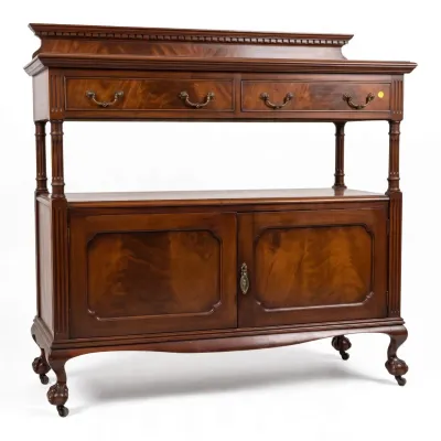 Sale Photo Thumbnail #163: ENGLISH MAHOGANY SERVER DUMBWAITER