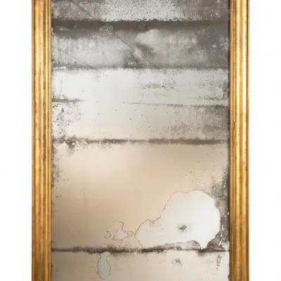 Sale Photo Thumbnail #182: MONUMENTAL ITALIAN ANTIQUE GILTWOOD MIRROR ONE OF 2 TO BE SOLD